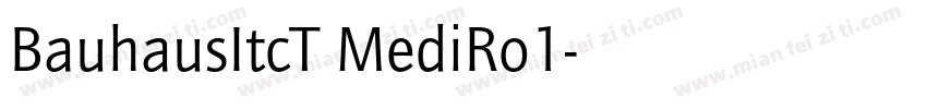 BauhausItcT MediRo1字体转换